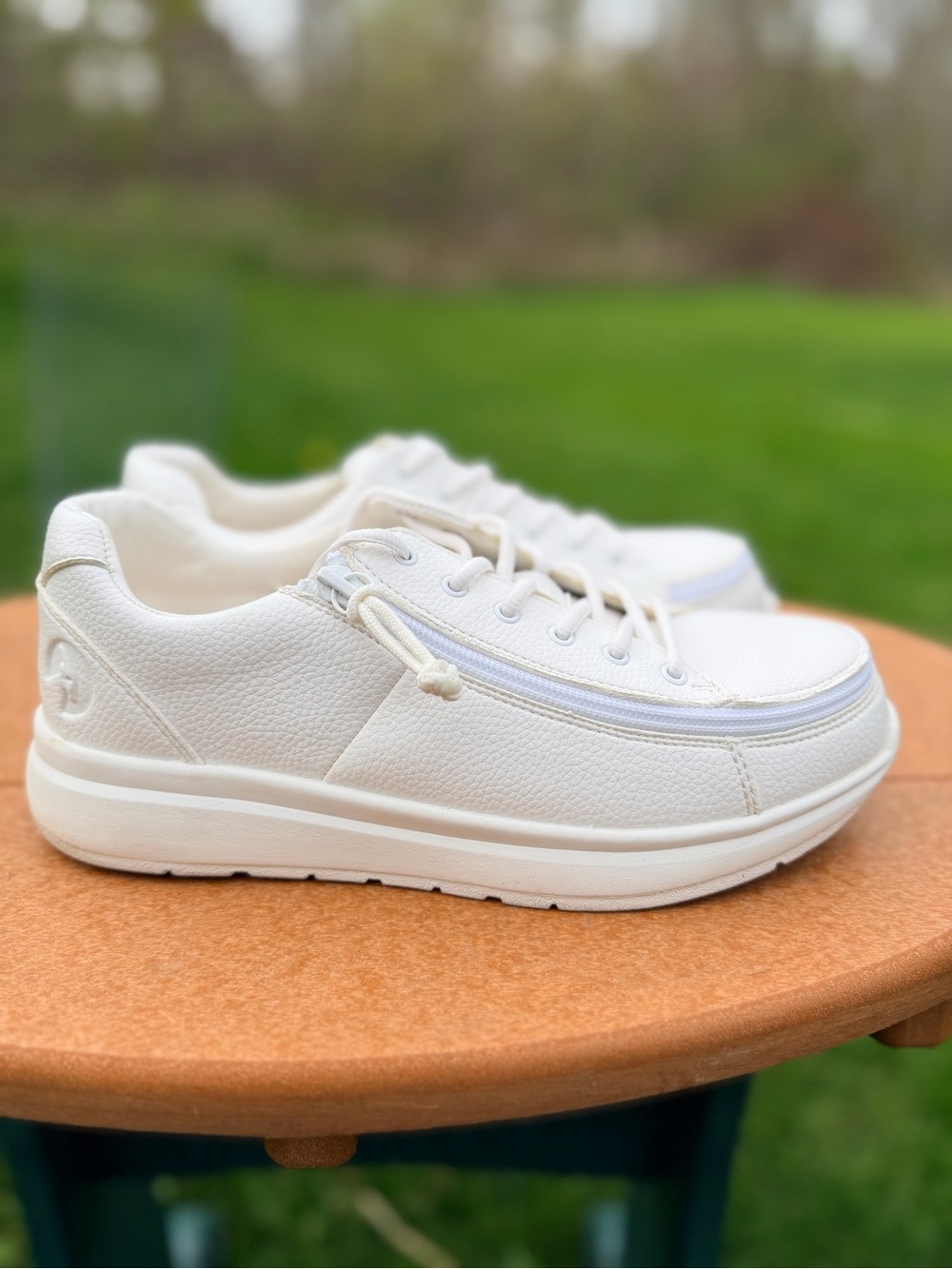 Billy Casual White Low-Top Leather Sneakers - Picture 3 of 13